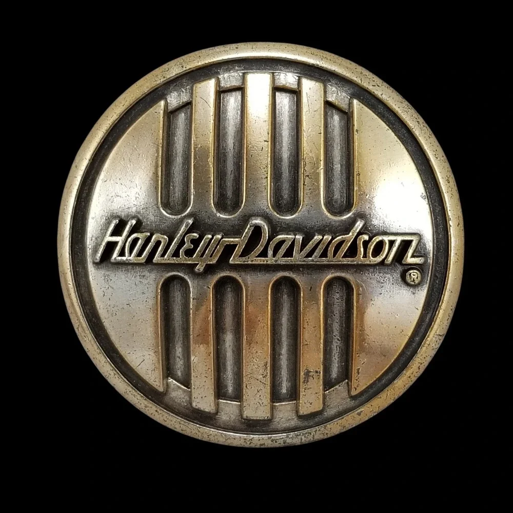 Harley Davidson Belt Buckle‎ 2005 Vintage Metal Biker Motorcycle Accessory Round